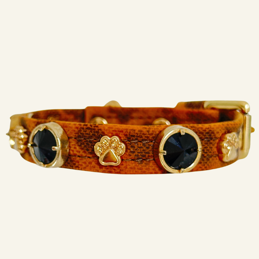 Leopard Swarovski Köpek Tasması 🐆
