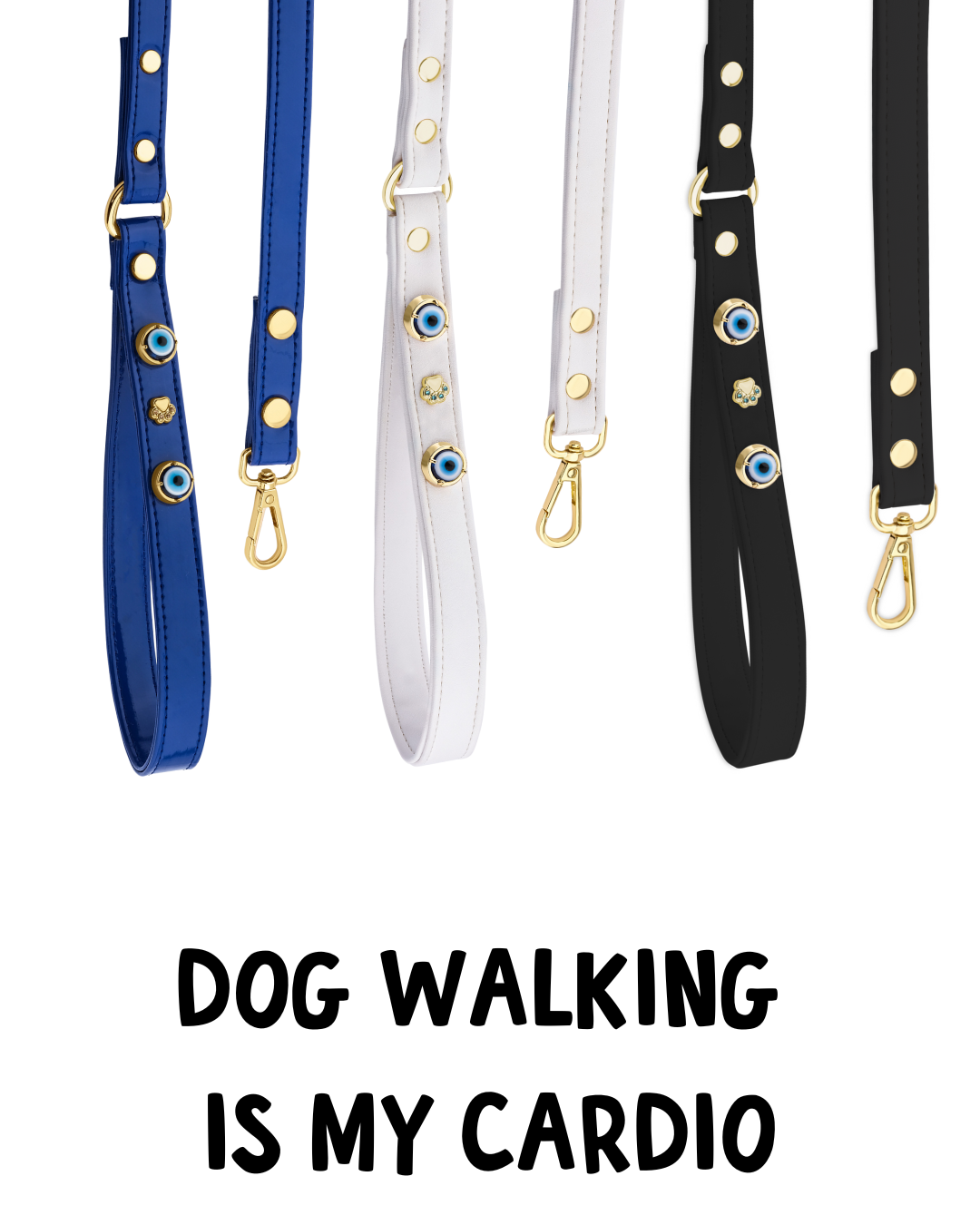 MAUVAIS Nazar Boncuklu Köpek Gezdirme Kayışı 🧿 | Kırmızı