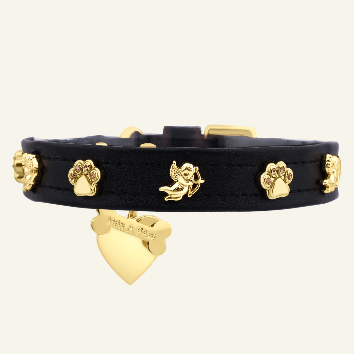 Monamour Angel Köpek Tasması 🏹 | Siyah