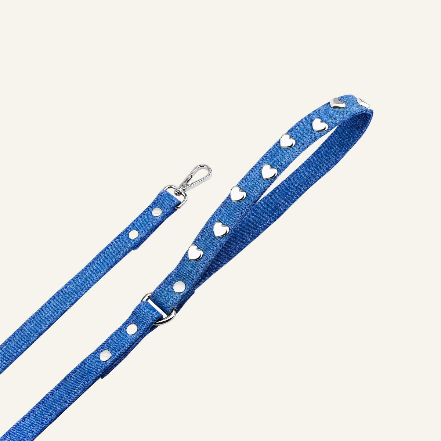 Lovefool Ice Blue Denim Köpek Gezdirme Tasması