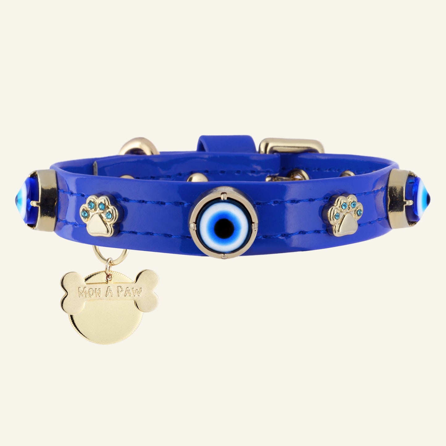 MAUVAIS Nazar Boncuklu Sax Mavi Köpek Tasması 🧿