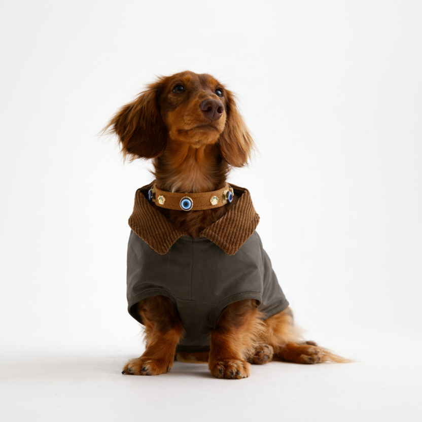 Nazarlıklı Boyun Tasması | Tarçın 🥮