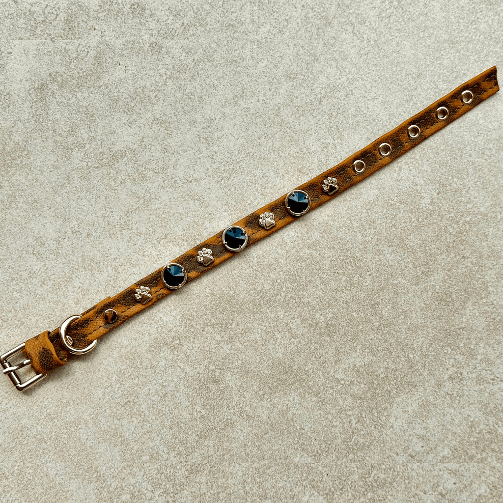 Leopard Swarovski Köpek Tasması 🐆 - Mon A PawKöpek Tasması