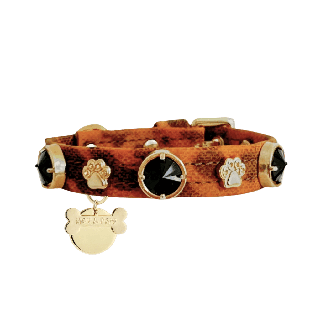 Leopard Swarovski Köpek Tasması 🐆 - Mon A PawKöpek Tasması