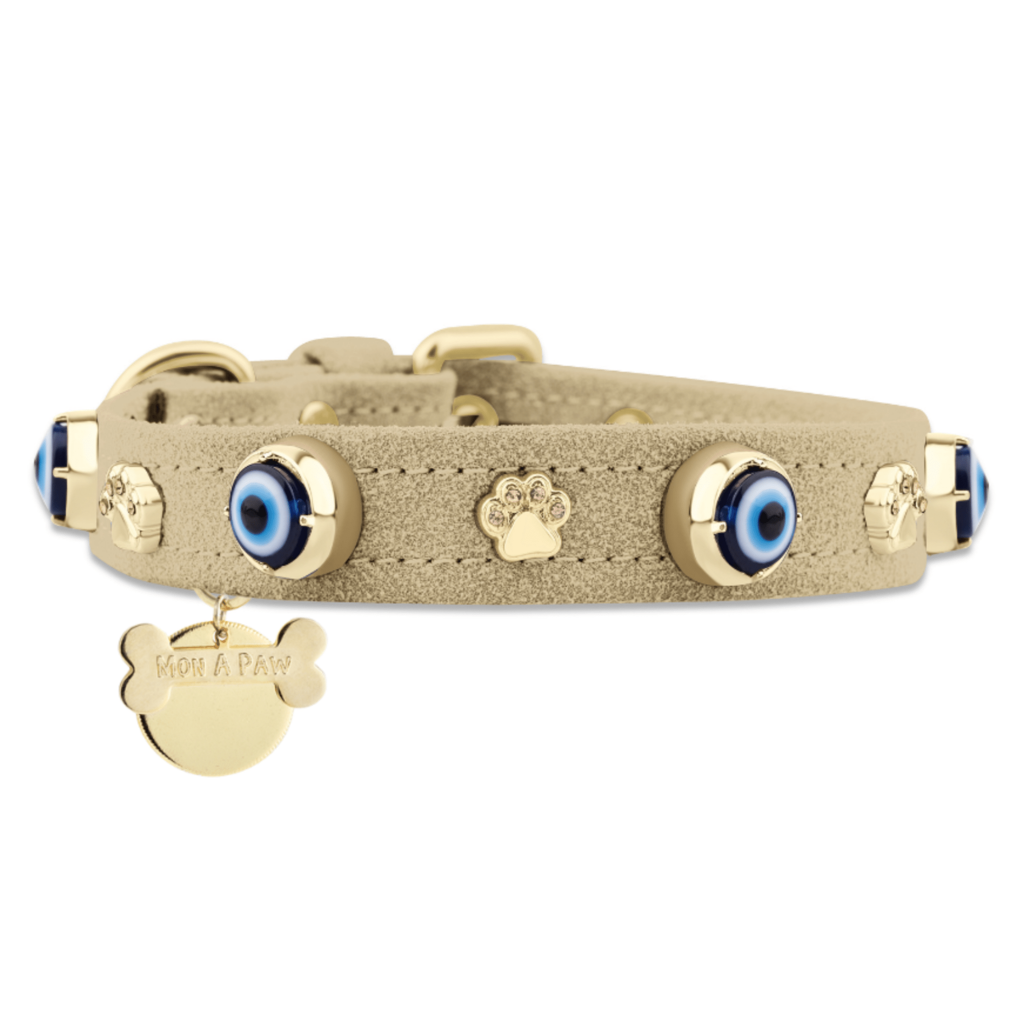 Nazarlıklı Boyun Tasması | Bej 🏝️ - Mon A Paw