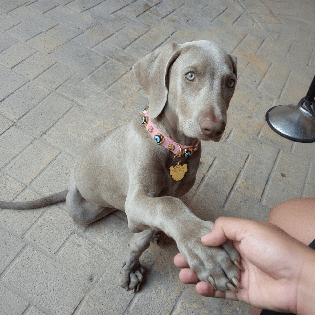 Nazarlıklı Boyun Tasması | Toz Pembe 🩷 - Mon A Paw