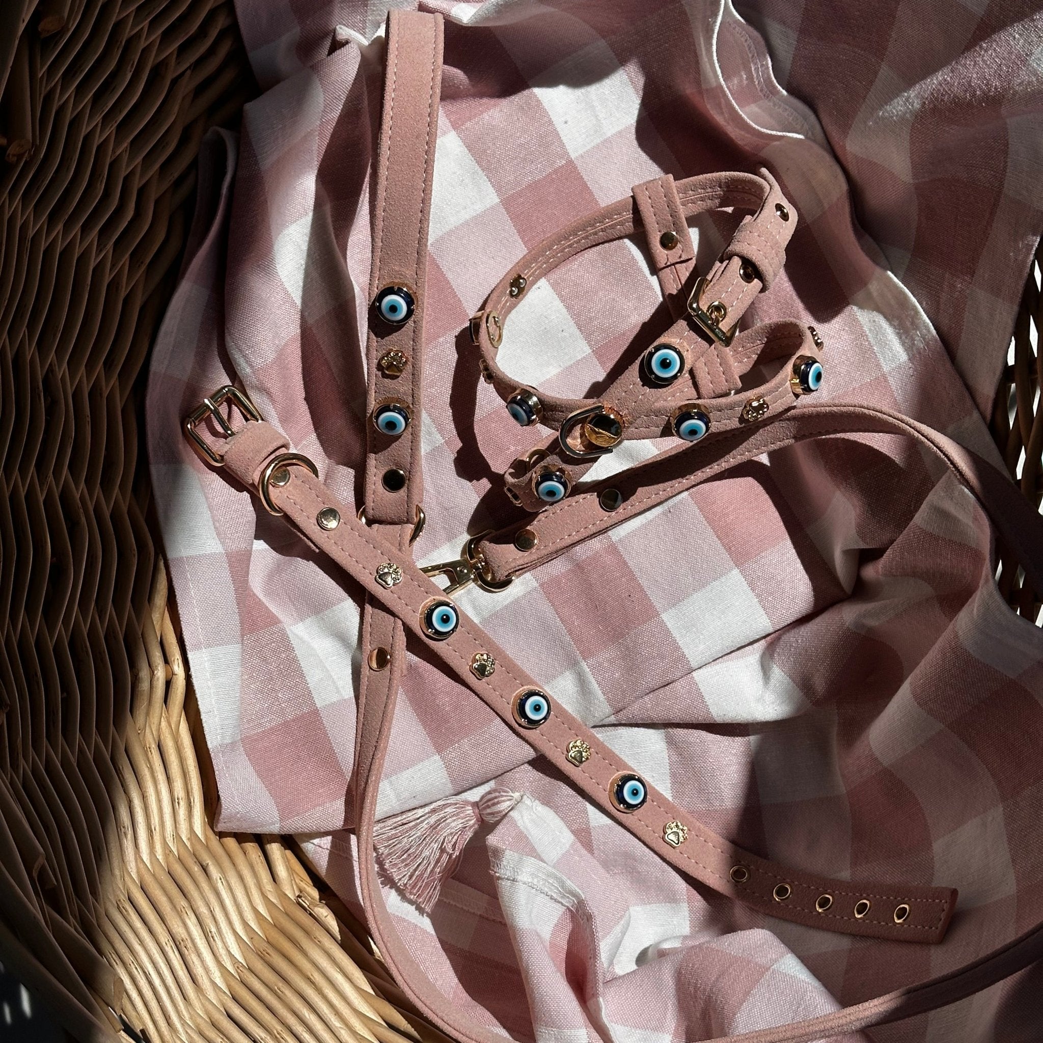 Nazarlıklı Boyun Tasması | Toz Pembe 🩷 - Mon A Paw